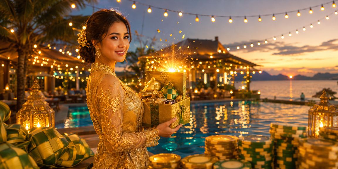 Wanita Malaysia berpakaian kebaya menikmati loteri dalam talian 272 di Langkawi